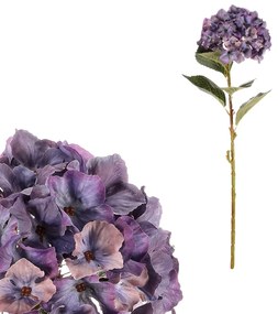 Hortensie albastră - floare artificială tăiată, 62cm