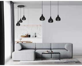 Lustră pe cablu AKTAN 3xE27/60W/230V neagră