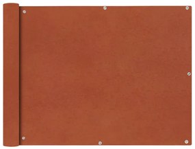vidaXL Prelată balcon din țesătură oxford 90x400 cm, Teracotă