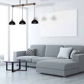 Lustră pe cablu ERIK 3xE27/60W/230V maro/neagră