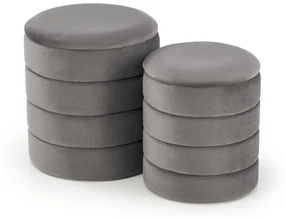 Set 2 buc. taburete Pachio (gri). Promo -6%. 1092549