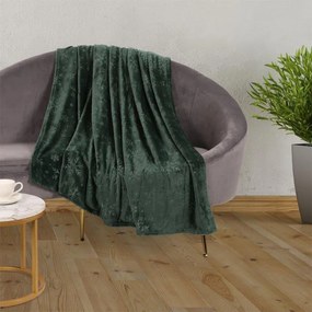 Pătură micropluș FULGI, verde 140 x 200 cm