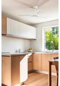 Ventilator de tavan FARO 33824WT HEY S alb d. 90 cm Wi-Fi + telecomandă