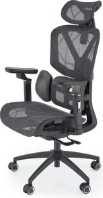 Scaun birou CUBUS, negru, 65x70x128/138 cm