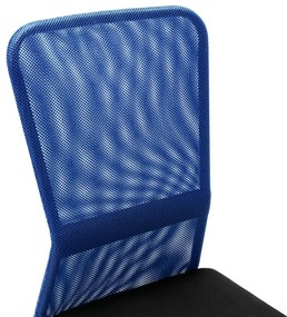 Scaun de birou, negru si albastru, 44x52x100 cm, plasa textila 1, Negru si albastru