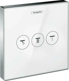 Divertor incastrat Hansgrohe ShowerSelect alb/crom cu 3 iesiri