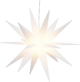 vidaXL Lumină de Crăciun cu LED, alb, 43 cm, pliabil