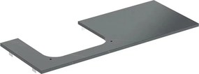 Blat pentru lavoar Geberit One cu decupaj stanga 120 cm tip marmura neagra