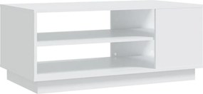 vidaXL Măsuță de cafea, alb, 102x55x43 cm, lemn prelucrat