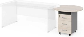 Sertare Manager 86 x 77 cm, salcâm deschis / gri