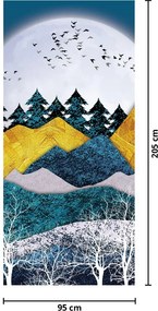 Fototapet pentru ușă - Peisaj polar (95x205cm)