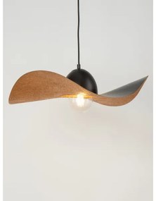 Lustră pe cablu KAPELLO 1xE27/60W/230V d. 55 cm neagră/cupru