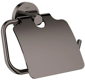 Grohe Essentials Suport hartie igienica cu aparatoare, antracit (hard graphite)