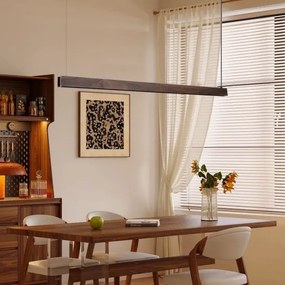 Immax NEO 07300L-LED Lustră dimabilă suspendată pe cablu MADEIRA 26W/230V Wi-Fi Tuya 122 cm nuc