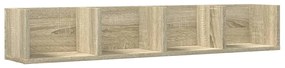 840447 vidaXL Dulap de perete, stejar sonoma, 99x18x16,5 cm, lemn compozit