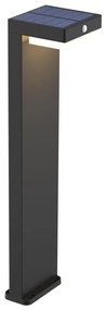 Lampă LED solară cu senzor MALI LED/4,5W/3,7V 2000 mAh IP44 negru