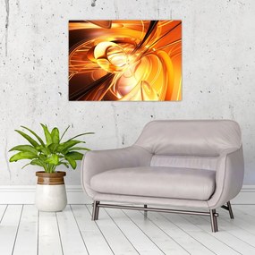Tablou pe sticlă cu abstracție (70x50 cm)