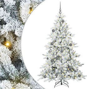 vidaXL Brad de Crăciun artificial cu ramuri articulare Alb 180 cm