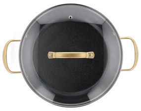 Oală cu capac/cu suprafață antiaderentă din aluminiu 2,6 l adecvată pentru plita cu inducție – Holm