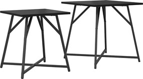 vidaXL Set măsuțe laterale 2 pcs Stejar Negru