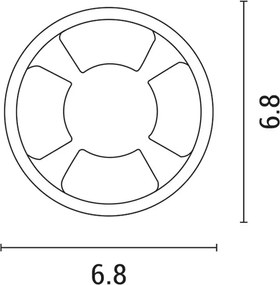 Corp de iluminat LED încastrat LED/3W/12V IP65