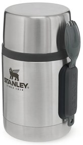 Termos argintiu pentru mâncare din oțel inoxidabil 530 ml Adventure – Stanley
