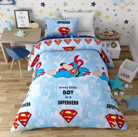 Lenjerie de pat copii bumbac Superman ( stoc limitat )