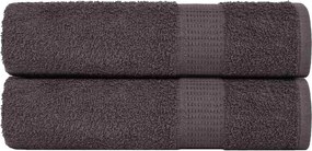 vidaXL Prosoape de duș, FROGN, 2 buc., antracit, 70x140 cm, 360 g/m²