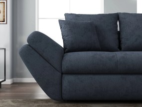 Canapea extensibilă dumonde cu ladă de depozitare si sezut confortabil din spuma high-density, Loana Enjoy Antracit 250x100 cm