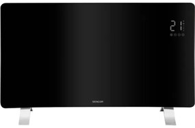 Sencor - Convector/încălzitor electric inteligent 1200/2400W, 230V, IP24, Wi‑Fi, negru