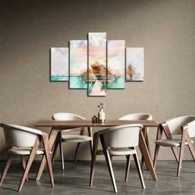 Tablou - Maldive, debarcader din lemn (150x105 cm)
