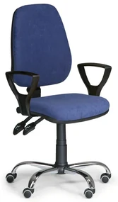 Scaun de lucru Comfort SY cu cotiere, albastru