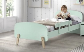 Set KIDDY în verde mentă format dintr-un Pat copii (90x200) și o bară de siguranță.