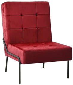 vidaXL Scaun de relaxare, 65x79x87 cm, roșu vin, catifea