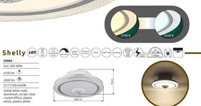 Lustra LED cu ventilator si telecomanda SHELLY