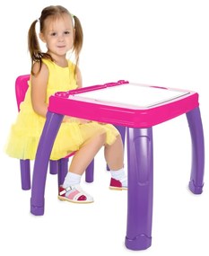 443350 JAMARA Set scaune pentru copii, 2 piese, "Lets Study", roz