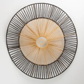 Abajur universal KERIA, diametru 50 cm, maro/negru