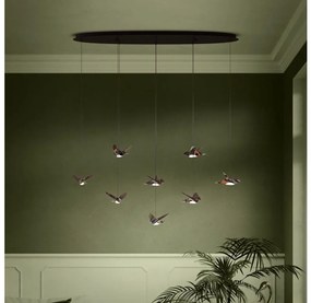 Lustră LED dimabilă pe cablu Eglo 390055 PARATEBUENO 8xLED/4,2W/230V negru