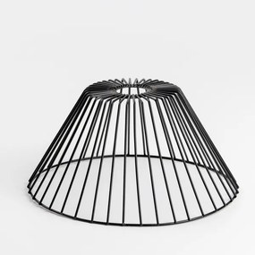 Brilagi - Plafonieră LED aplicată CERIA WIRE 1xE27/60W/230V diam. 30 cm neagră