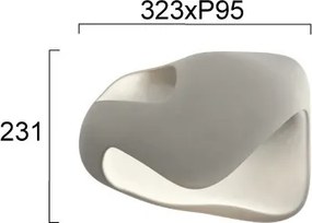 Aplica de perete DEBBY 1xG9/8W/230V gri
