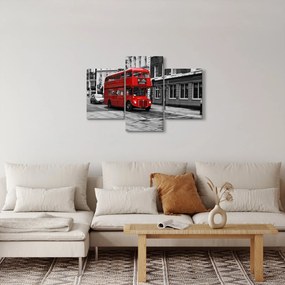 Tablou - Londra cu autobuz (90x60 cm)
