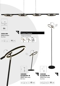 Lampadar, Lampa de podea LED stil modern Space
