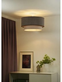 Duolla-Lustră aplicată BOHO ECO RECYCLING 1xE27/15W/230V d. 45 cm maro/crem