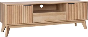 Comoda TV Hameva din MDF, nuanta naturala, 145 x 39.5 x 49 cm