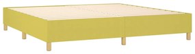 Pat box spring cu saltea, verde deschis, 200x200 cm, textil Lysegronn, 200 x 200 cm, Design simplu