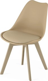 OFERTA Scaun bej BALI MARK cu picioare bej II. calitate