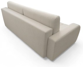 Canapea extensibilă Lapios cu funcție de dormit – tapițerie boucle crem Lambi 8