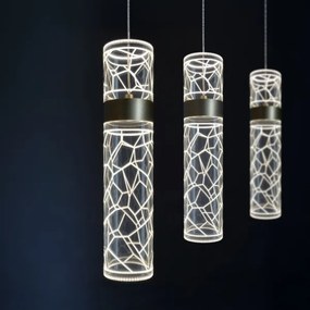 Lustră LED suspendată pe cablu LAGOS, 24W/230V, auriu