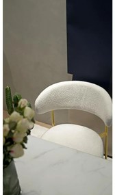 Scaun sufragerie Mokka  (crem + auriu). 1100152