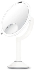Oglindă cosmetică (5x) cu led/de mărire ø 20 cm Sensor Trio – simplehuman